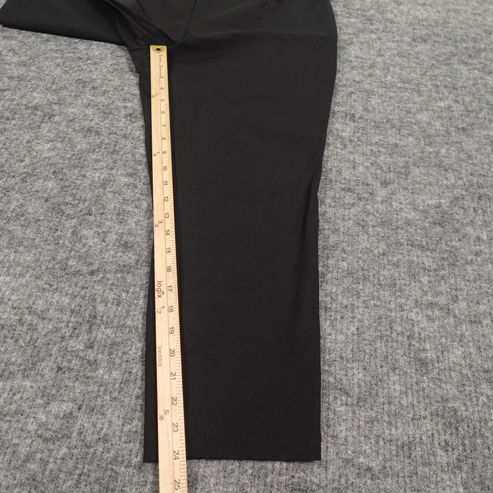 Lafayette 148 Stanton Pants Womens 16 Black Slim Tapered Stretch Cotton‎